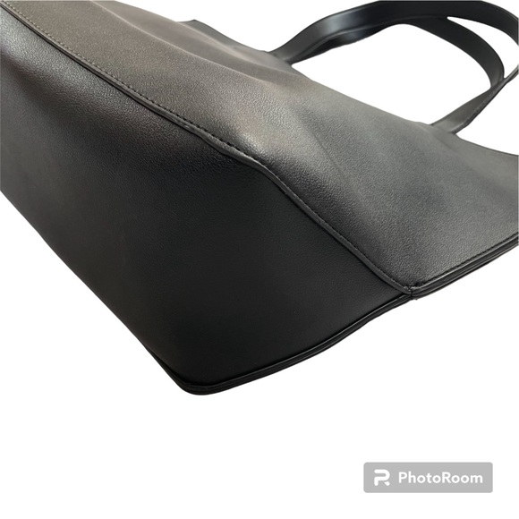 EUC Summer & Rose Black Vegan leather tote - Picture 8 of 9